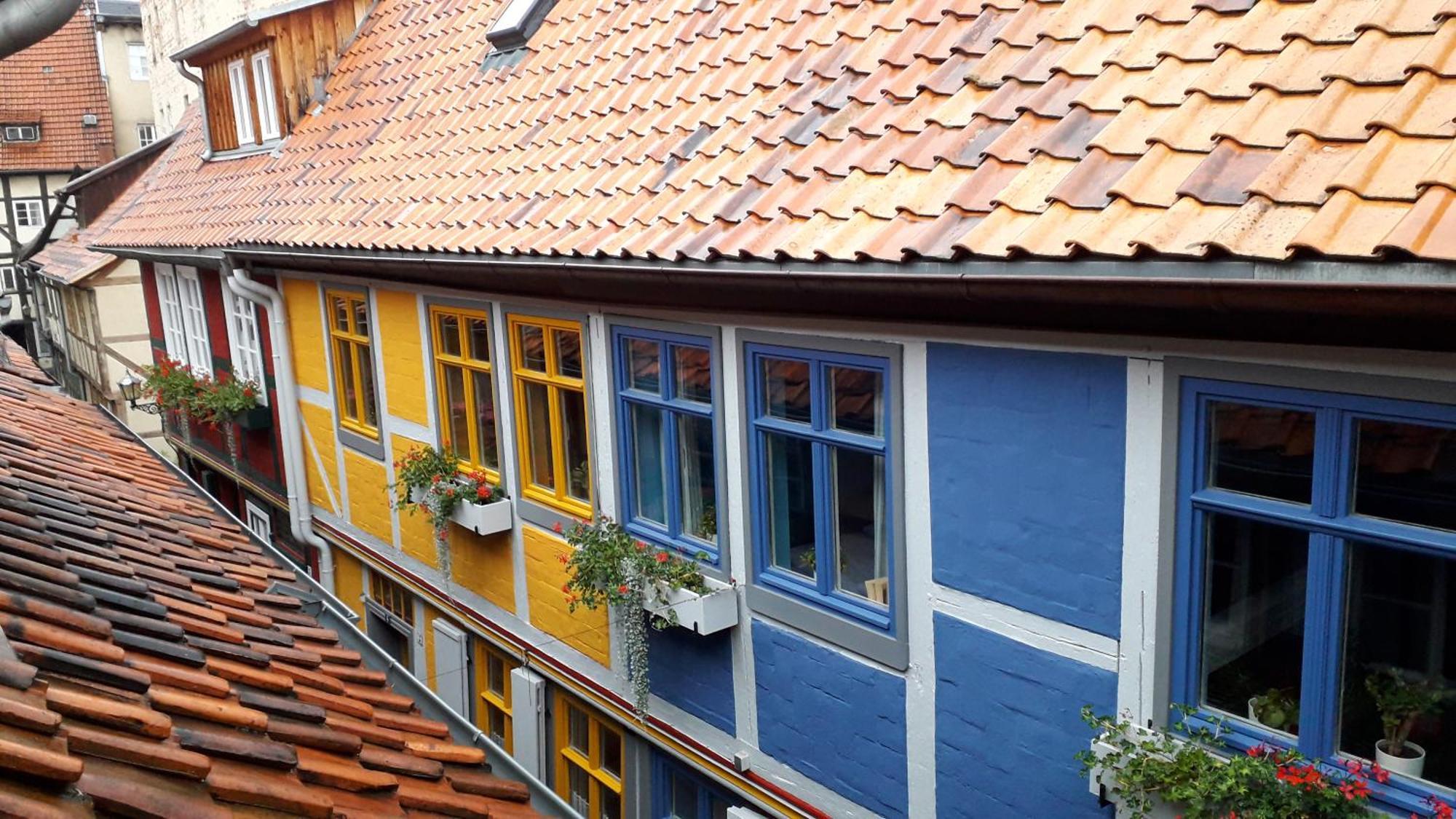 Fachwerkhotel - Ferienhaeuser Vorhof Zur Hoelle Quedlinburg Exterior photo